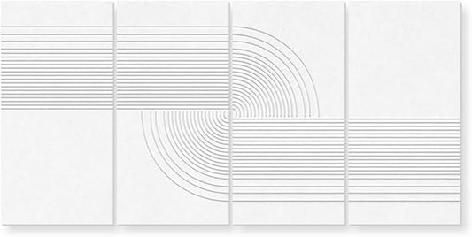 UMIACOUSTICS 4 Pack Art Acoustic Panels, Total 94.4” x 47.2” Sound Absorbing by UMIACOUSTIC