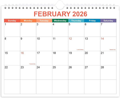Calendar 2026, Wall Calendar 2026-2027 from February 2026 by Runtioval