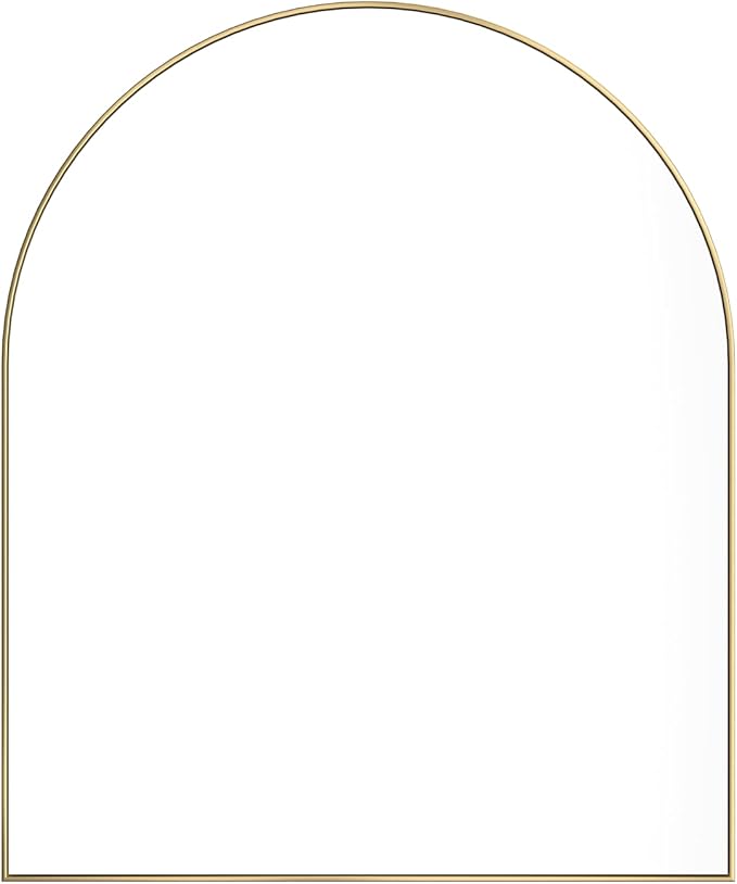 15x18 Inch Compact Gold Arched Mirror Perfect - Image 7