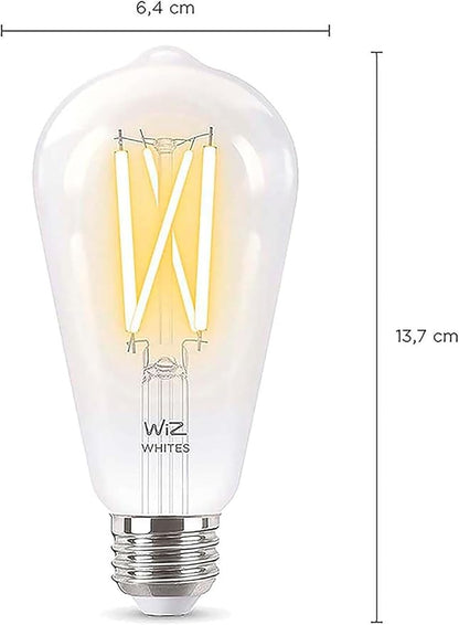 WiZ Connected 60W ST19 Tunable White Filament LED Smart Light Bulbs - Image 2