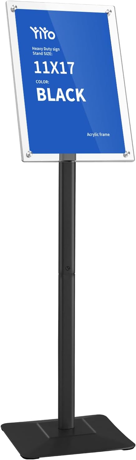 YIYO Sign Stand Poster Stand，adjustable heavy duty pedestal Sign Holder Floor by YIYO