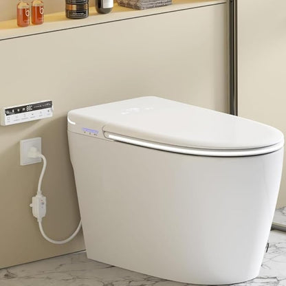 Luxury Smart Toilet with Foam Shield Auto-Open/Close Lid, One Piece Bidet - Image 8
