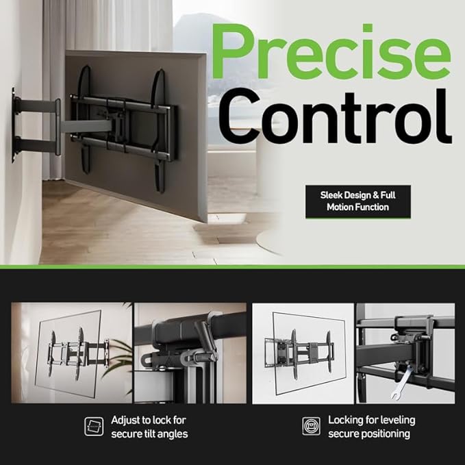 Heavy Duty Dual Arm Articulating Wall Mount Bracket - Image 3
