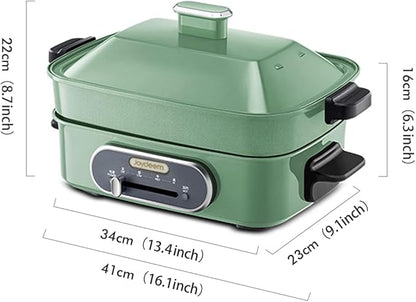 Joydeem 3-in-1 Electric Hot Pot, Non-stick Ceramic Oil Coating, UL Listed - Image 6