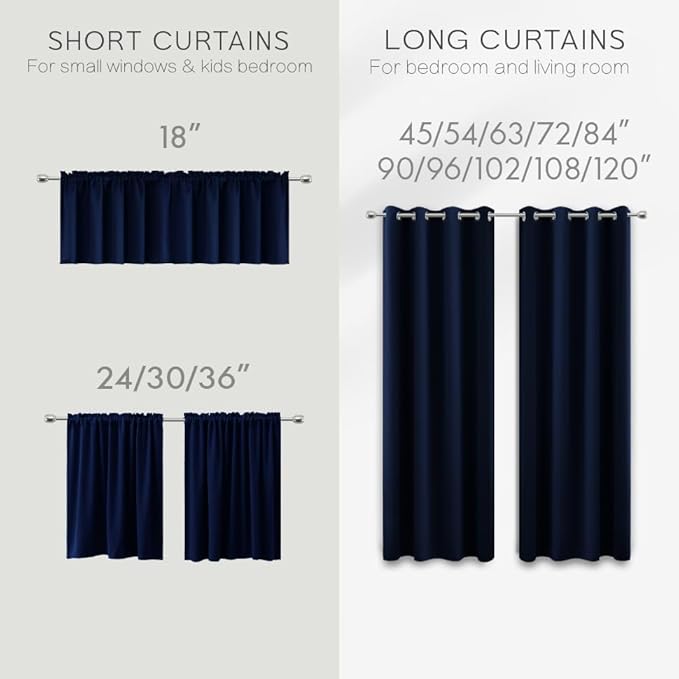 KOUFALL Small Window Curtains for Bathroom Sink Short Length 2 Panel Sets - Image 8