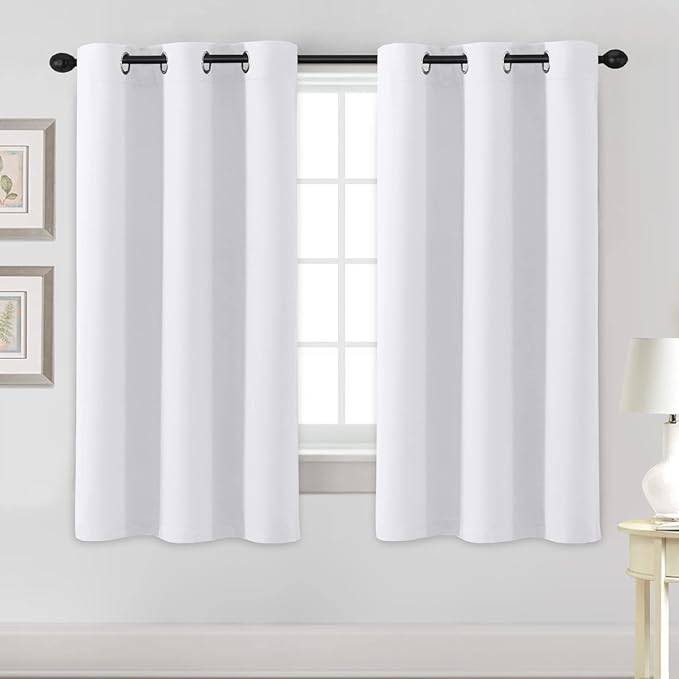 H.VERSAILTEX White Curtains for Bedroom Thermal Insulated Room Darkening Living by HVERSAILTEX