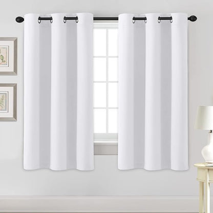 H.VERSAILTEX White Curtains for Bedroom Thermal Insulated Room Darkening Living by HVERSAILTEX