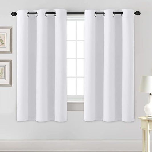H.VERSAILTEX White Curtains for Bedroom Thermal Insulated Room Darkening Living by HVERSAILTEX