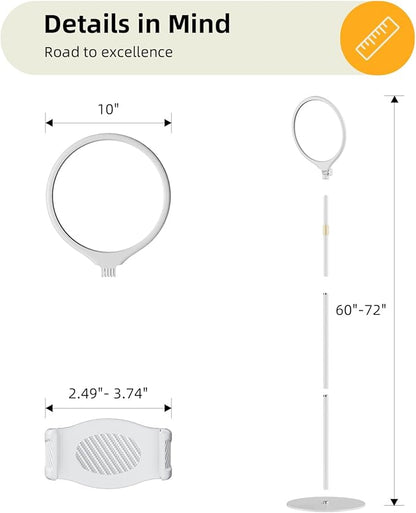 10.5" Ring Light with Stand and Phone Holder - Image 8