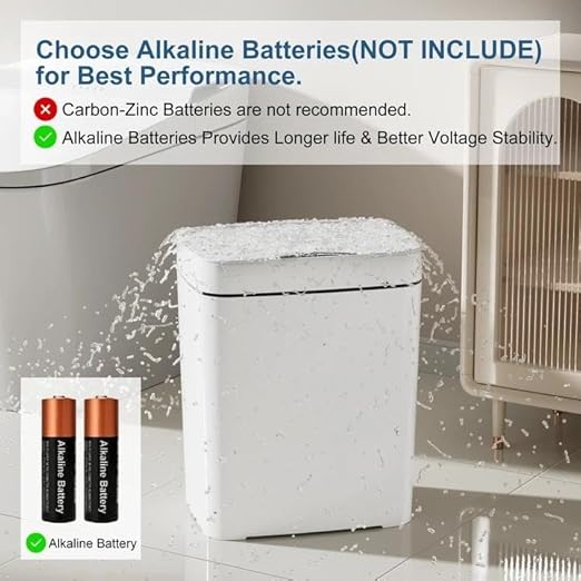 2 Pack 2.7 Gal Bathroom Trash Can - Image 5