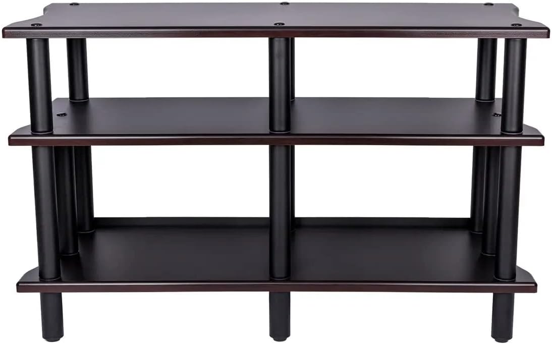 Monolith by Monoprice Heavy Duty Double-Wide 3-Tier AV Stand 47.2 inch Wide E...