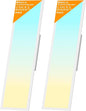 2 Pack 1x4 LED Flat Panel Light Drop Ceiling Office Fixture, Surface Mount Drop by Unknown