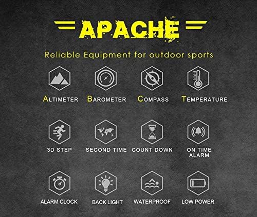 north edge apache tactical sports watches for men, side view
