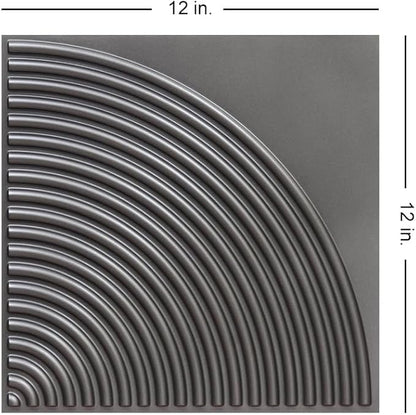 From Plain To Beautiful In Hours 9002 Arc Swell PVC 12 in x 12 in Peel and - Image 3
