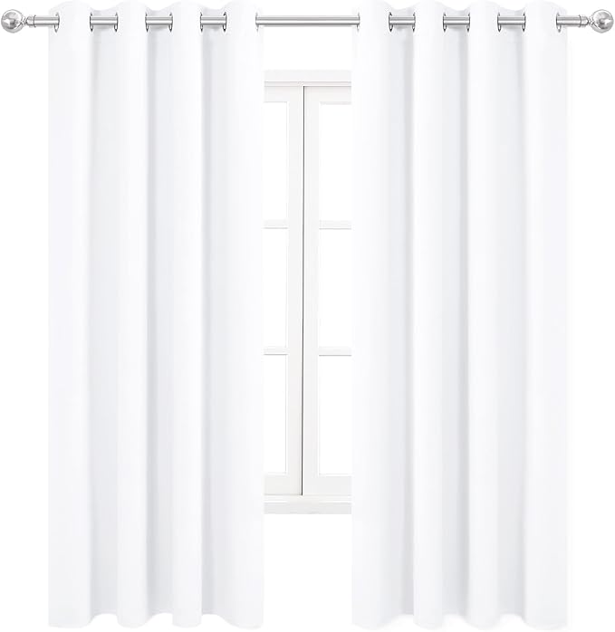 DWCN Curtains for Living Room, Solid Grommet Room Darkening Thermal Drapes for - Image 8