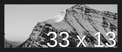 Frame It Easy 33 x 13 Black Wood Frame by FrameItEasy