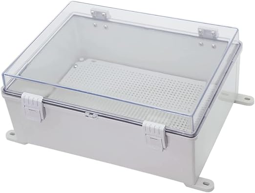 Co. ABS Waterproof IP67 15.75" x 19.68" x 7.87" Clear Cover Hinged Electronics - Image 2