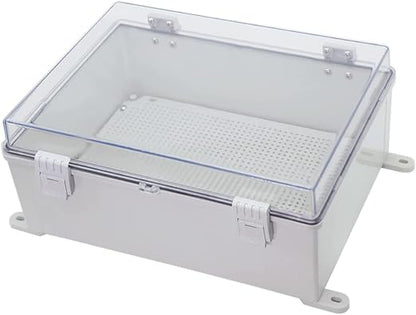 Co. ABS Waterproof IP67 15.75" x 19.68" x 7.87" Clear Cover Hinged Electronics - Image 2
