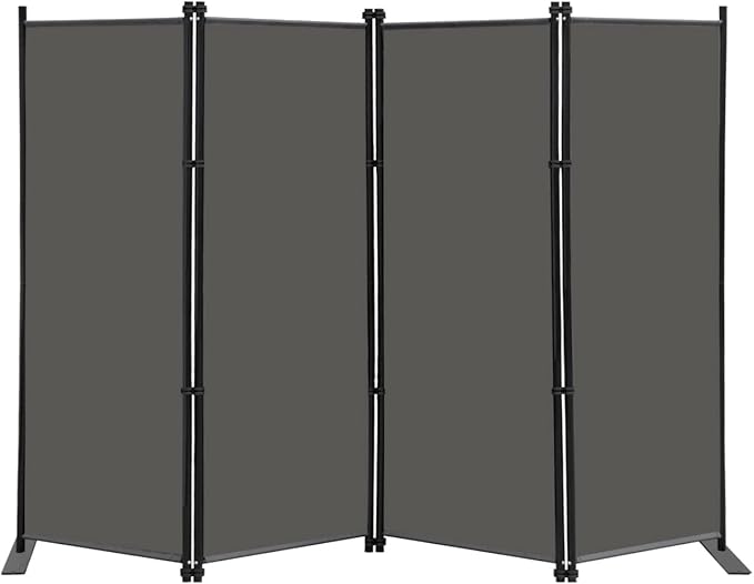 MAYOLIAH 4 Panel Room Divider Screen 6Ft Tall Foldable Privacy Dividers Indoor by MayoliahHome