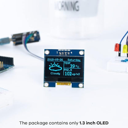 Hosyond 5 Pcs 1.3 Inch IIC I2C OLED Display Module 128x64 Pixel SH1106 Screen - Image 5