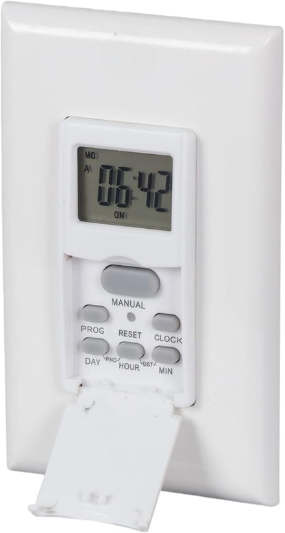 in Wall Digital Timer Switch, Indoor 7 Day Light Switch timers, 15A by Unknown