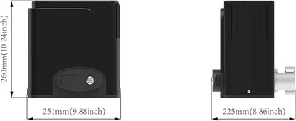 GATEXPERT Automatic Rack Sliding Gate Opener Kit- Gear Track Driveway Security - Image 4