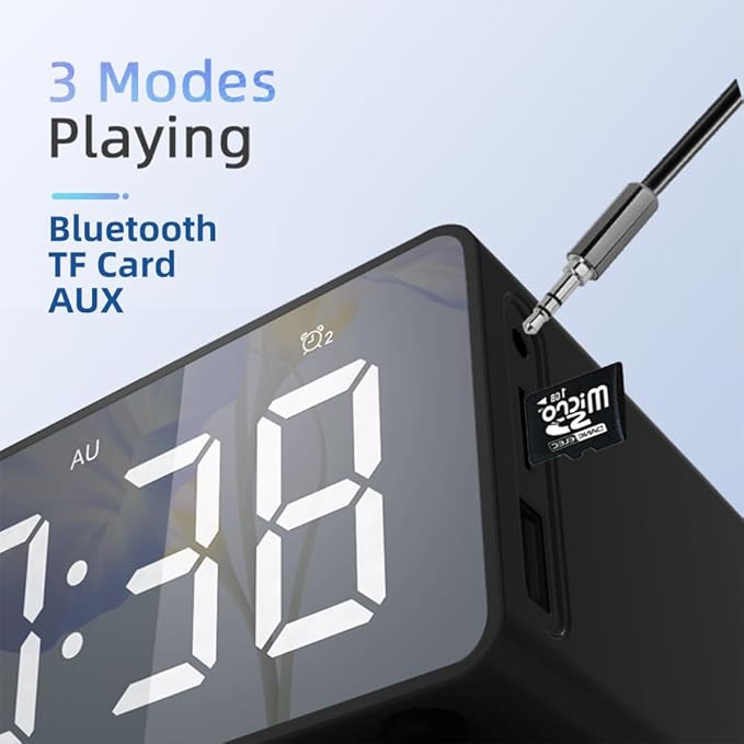 IHAO 7in1 Multifunctional Digital Alarm Clock - Image 7