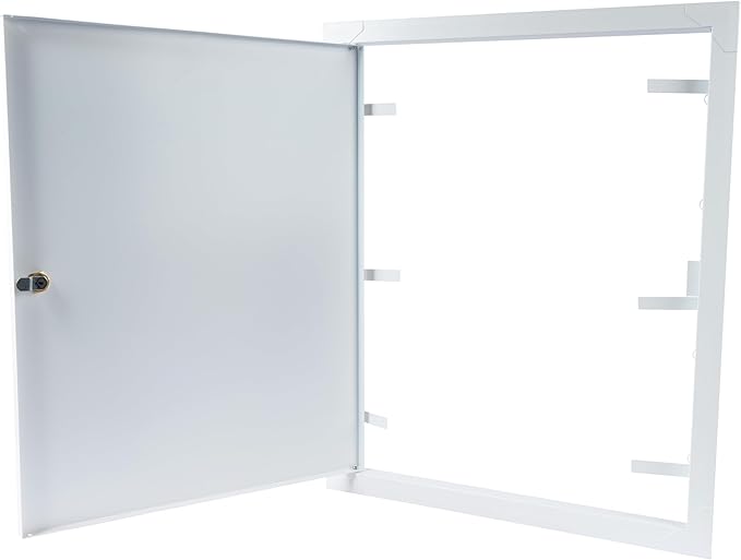 16" x 20" Lockable White Metal Access Panel. Service Shaft Door Panel - Image 6