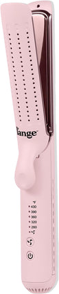L'ANGE HAIR Le Duo Edge 360° Airflow Titanium Styler Blush | 2-in-1 Flat Iron by LANGEHAIR