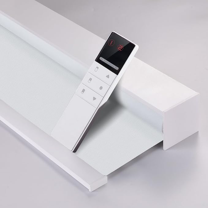 ZSHINE Motorized Blackout Window Blinds Customize Width Remote Control by ZSHINEHome