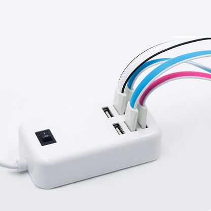 6 Ports USB Charger Hub Desktop US Plug AC Power Wall Travel Charging Adapter - Image 3