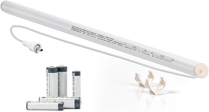 HUIYEETEX 12V DC Reloadable Window Blind Wand Replacement AA Powered Roller by HUIYEETEX