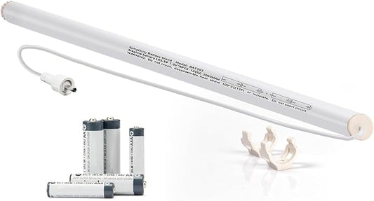HUIYEETEX 12V DC Reloadable Window Blind Wand Replacement AA Powered Roller by HUIYEETEX