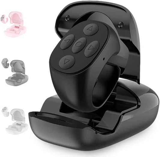 Fingertip Wireless Bluetooth Remote Control, 2026 New Bluetooth Ring Scroller by Unknown