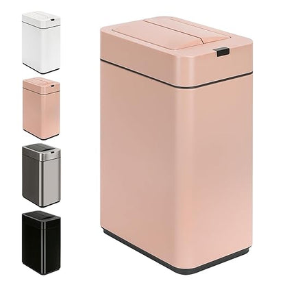 Sensor Trash Can with Butterfly Lid 2.6 Gallon Rectangular Automatic Garbage Can by SYNCVIBE