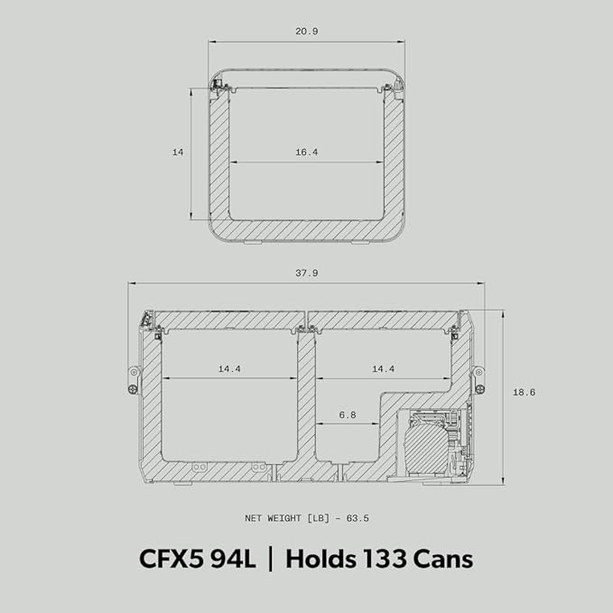 Dometic CFX Electric Cooler | Portable Freezer | CFX5 & CFX3 Series | AC/DC or - Image 3