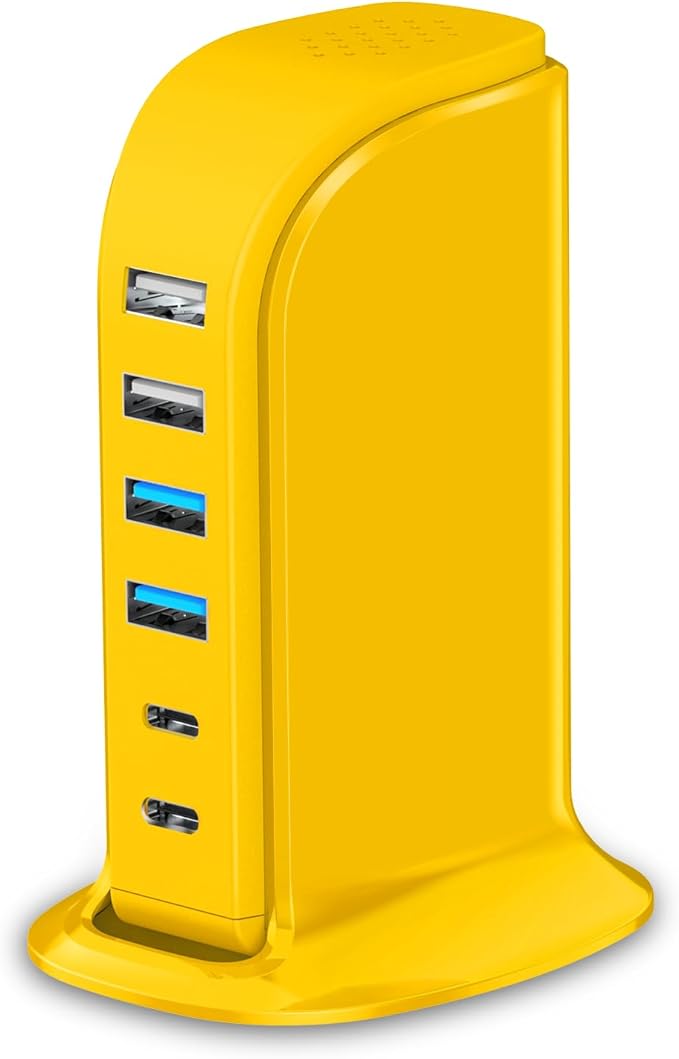 45W USB Charging Station, 6-Port Hub by TechGadgetsInYourMind