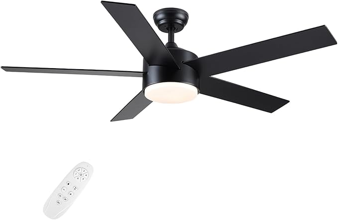 POCHFAN 52 inch Black Ceiling Fans by POCHFAN