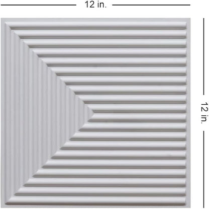 From Plain To Beautiful In Hours 9004 Depth Tier PVC 12 in x 12 in Peel and - Image 3