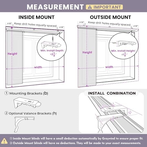 Graywind Manual Sliding Panels 100% Blackout Privacy Panel Track Blinds Wand Control Window Blinds for Patio Sliding Glass Door Large Windows Width Up to 153", Custom Size (Light Grey)