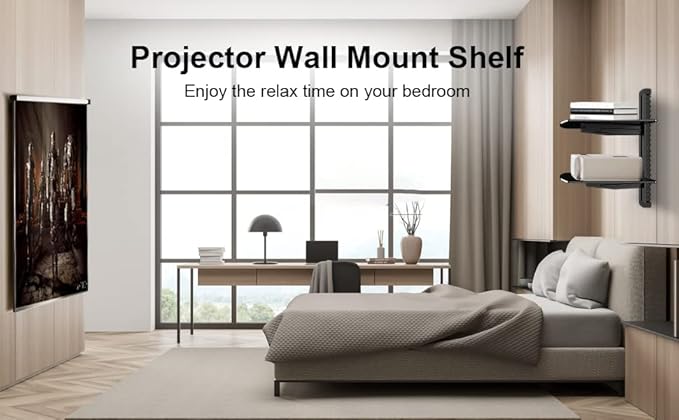 Suptek Glass Floating Shelves, TV Wall Mount - Image 9