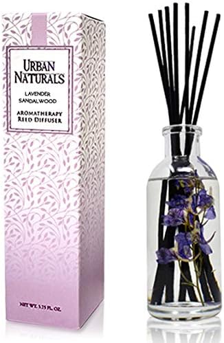 Urban Naturals Lavender Sandalwood Essential Oil Reed Diffuser Set by UrbanNaturals