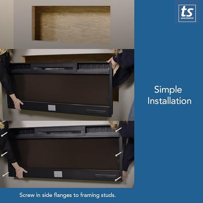 Touchstone Smart Electric Fireplace-The Sideline 45" Wide-in Wall Recessed - Image 10