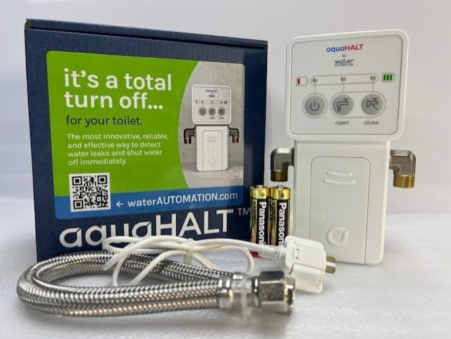 aquaHALT Smart Home Water Toilet Leak Detector Alarm and Automatic Shut Off - Image 2
