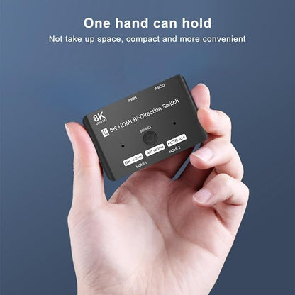 HDMI 2.1 Bi-Directional Switch Ultra HD 8K HDMI Switcher 2 in 1 Out/ 1 in 2 Out - Image 5