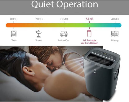 LG 8, 000 BTU Smart Portable Air Conditioner, Cools 350 Sq.Ft., Portable Air - Image 4