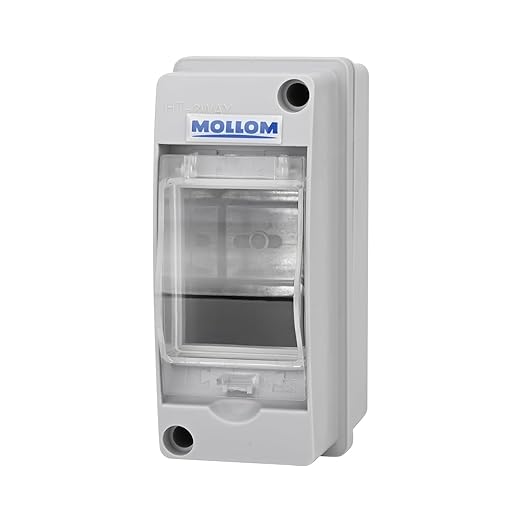MOLLOM 2 Way Circuit Breaker MCB Distribution Protection Box by MOLLOM
