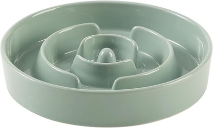 Ceramic 3.2 Cup Slow Feeder Dog Bowl by Havniva