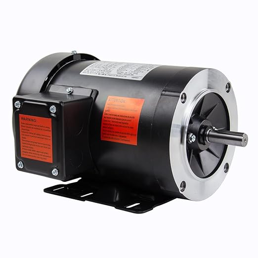 1 HP 3 Phase 56C Frame Electric Motor 1800 RPM TEFC 208-230/460V C-Face by Unknown