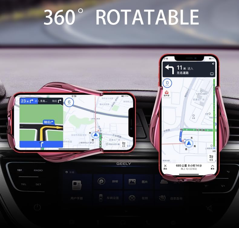 Black Demon Wireless Car Charge Holder, Cute Car Phone Mount Auto Clamp